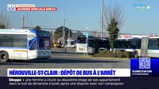 Hérouville-Saint-Clair: le dépôt de bus à l'arrêt 