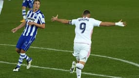 Karim Benzema lors du match Alaves-Real, le 23 janvier 2021