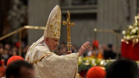 Benoît XVI a célébré la dernière messe de Noël de son pontificat dans la basilique Saint-Pierre de Rome, le 24 décembre 2012.