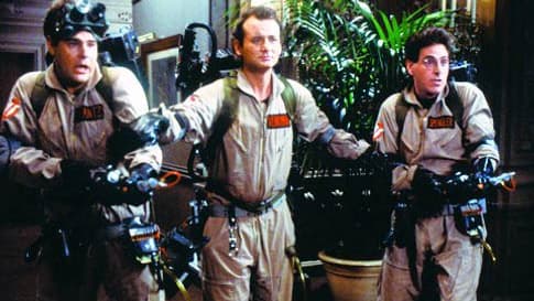 Bill Murray, Dan Akroyd et Rick Moranis, dans "Ghostbusters" en 1984. Bill Murray, Dan Akroyd et Rick Moranis, dans "Ghostbusters" en 1984.