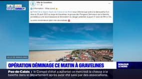 Nord: opération de déminage au large de Gravelines ce jeudi