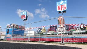 L'attraction "NFL" où a eu lieu un accident mortelle sur la fête forraine de Blois.