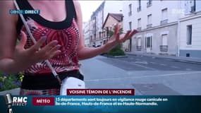 Incendie à Vincennes: "je me suis réveillée parce que je voyais les flammes", une voisine raconte