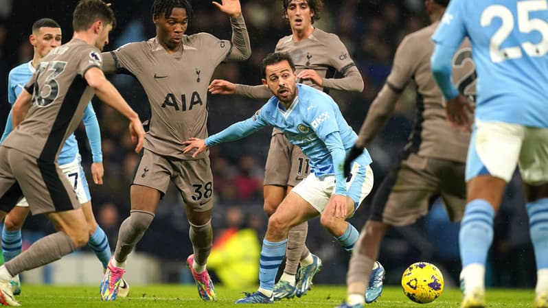 Bernardo Silva lors du match de Premier League Manchester City-Tottenham, 3 décembre 2023