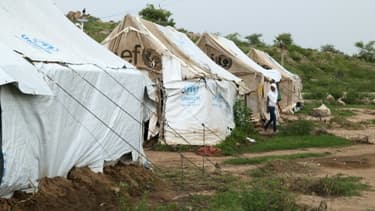Un camp pour réfugiés érythréens le 2 septembre 2015 à Hitsats en Ethiopie