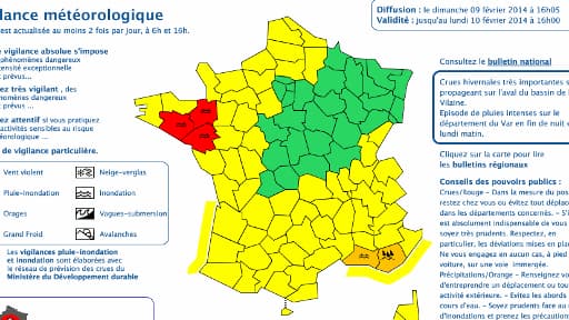 Trois départements sont encore en vigilance rouge.