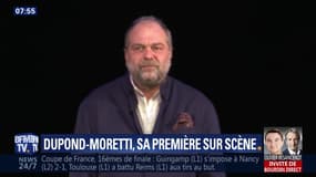Dupont-Moretti, sa première sur scène