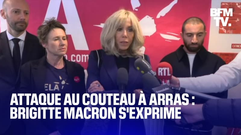 Attaque au couteau à Arras: le prise de parole de Brigitte Macron en intégralité