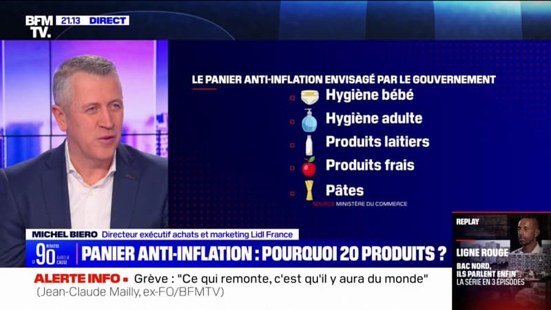 Michel Biero (directeur achats Lidl France) sur le panier anti-inflation: 