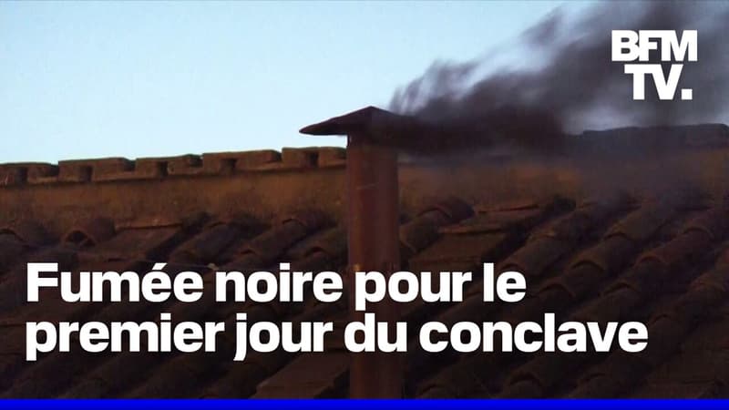 Conclave: fumée noire au Vatican, le premier vote n'a pas permis de désigner un pape