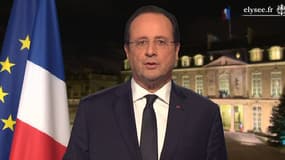 François Hollande, lors de ses voeux aux Français pour 2014.