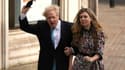 Le Premier ministre britannique Boris Johnson et sa compagne Carrie Symonds vont voter à Londres aux élections locales le 6 mai 2021