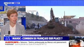 Séisme au Maroc: "Nous avons répondu à plus de 4000 appels de ressortissants français" affirme la porte-parole du Quai d'Orsay 