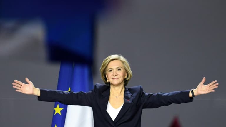 La candidate LR à la présidentielle Valérie Pécresse, en meeting dimanche 13 février au Zénith de Paris