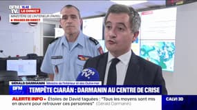 Tempête Ciaran: Gérald Darmanin indique que "3200 sapeurs-pompiers" et "4 hélicoptères" seront mobilisés dans la nuit de mercredi à jeudi
