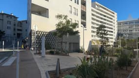 La résidence La voile blanche située dans le quartier de Chalucet à Toulon (Var). 