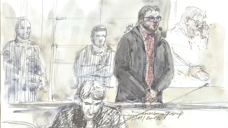 Bilal Taghi lors de son jugement, le 19 novembre 2019, à la cour criminelle de Paris