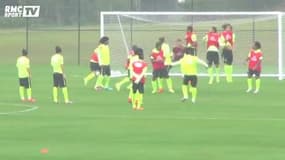 Coupe du monde / Entraînement sous la pluie pour les Brésiliens - 11/06