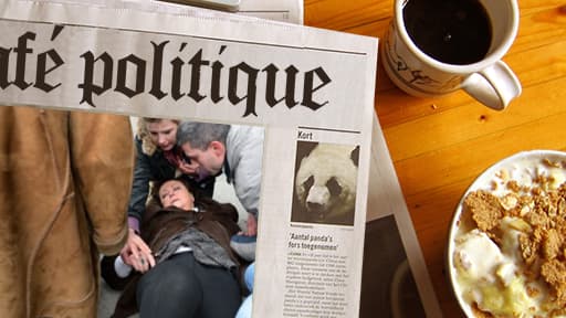 Christine Boutin lors de son malaise en marge de la "Manif pour tous", le 24 mars 2013