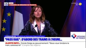 Congrès des régions: Carole Delga plaide pour une meilleure mobilité ferroviaire