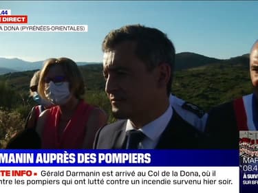 Gérald Darmanin rappelle aux Français "de ne pas aller dans les forêts lorsque c'est interdit" après l'incendie au Col de la Dona