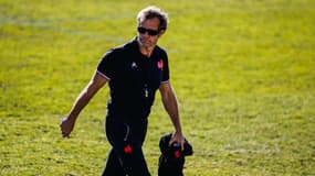 Fabien Galthié, sélectionneur du XV de France, à Aubagne le 29 janvier 2022