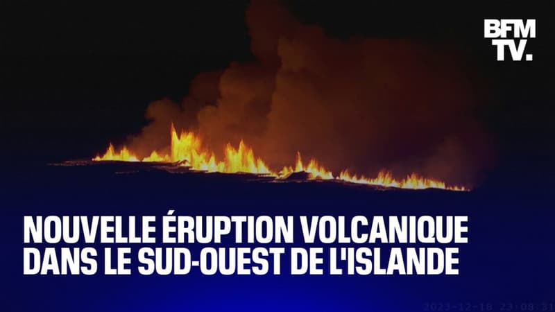 Islande: un volcan entre en éruption dans le sud-ouest du pays
