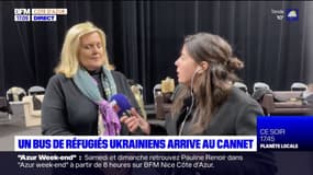 Guerre en Ukraine: un bus de réfugiés arrive au Cannet