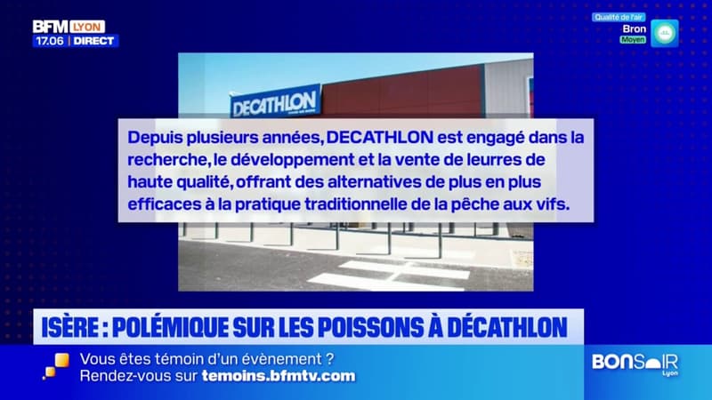 Isère: une association demande l'arrêt des ventes de poissons vivants à Décathlon (1/1)