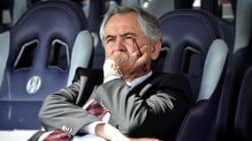 Le président René Bouscatel avant le choc de Top 14 entre le Stade Toulousain et le Racing 92, le 16 avril 2017 au Stadium Municipal