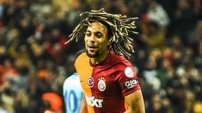 Le latéral droit de Galatasaray Sacha Boey face à Adana Demirspor