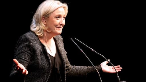 Marine Le Pen, lors d'un meeting à Reims, le 17 février dernier.