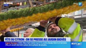 Menton: le fruitage des chars de la fête du citron a débuté