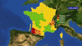 Les vigilances de Météo France, vendredi 10 décembre 2021