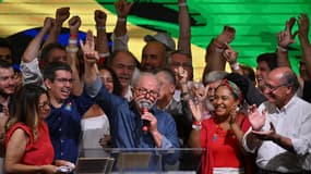 Prise de parole de Lula, le 30 octobre 2022, après l'annonce de sa victoire à l'élection présidentielle brésilienne face à Jair Bolsonaro