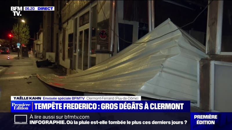 Tempête Frederico: des tôles s'envolent à Clermont-Ferrand et font des dégâts