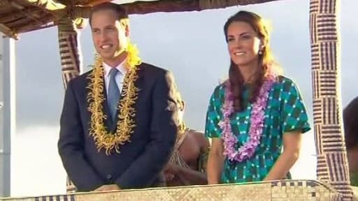 Le prince William et son épouse Catherine lors de leur voyages aux îles Salomon.