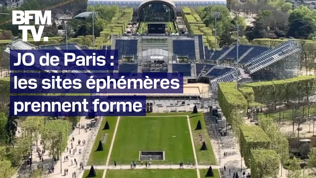 Olympics 2024: temporary stadiums rise from the ground at the foot of Parisian monuments – BFMTV