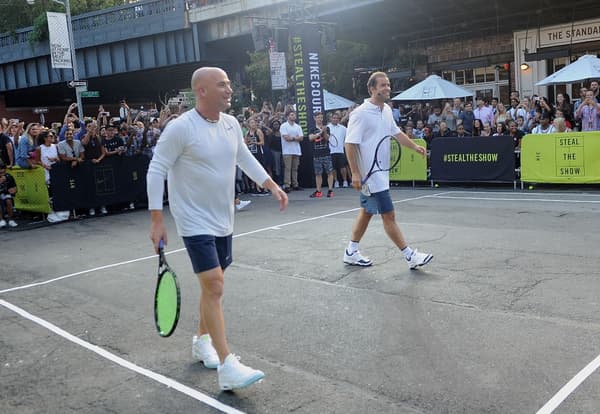 Andre Agassi et Pete Sampras dans les rues de New York
