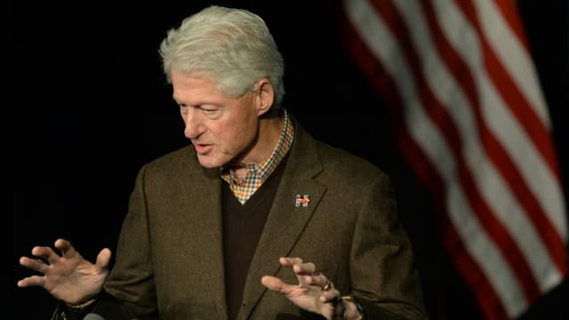 L'ancien président américain Bill Clinton le 4 janvier 2019 à Exeter dans le New Hampshire