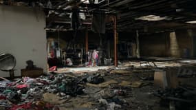 Le magasin solidaire de l'APSA a été détruit par un incendie à Lens. 