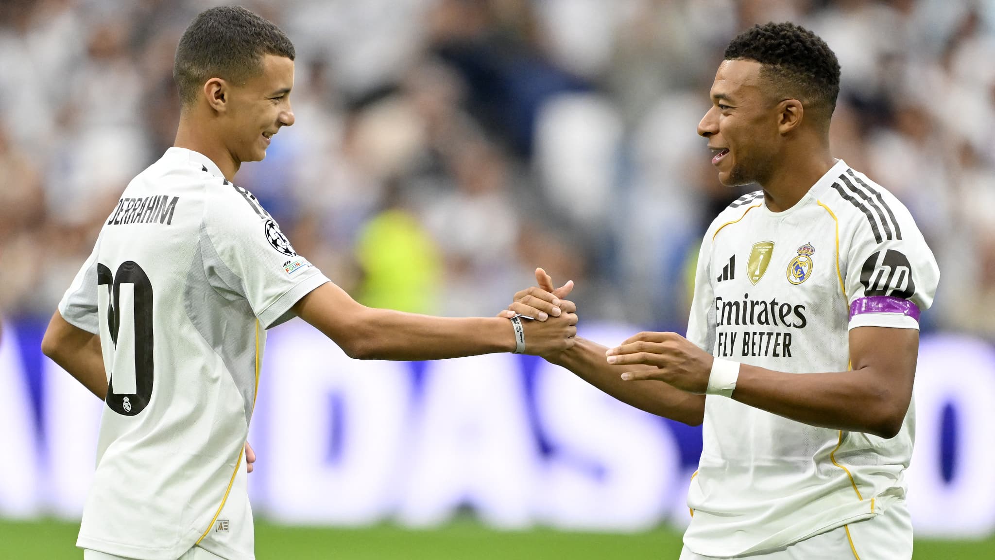 Abderrahim Ouhida et Kylian Mbappé le 20 septembre avant Real Madrid-Espanyol Abderrahim Ouhida et Kylian Mbappé le 20 septembre avant Real Madrid-Espanyol