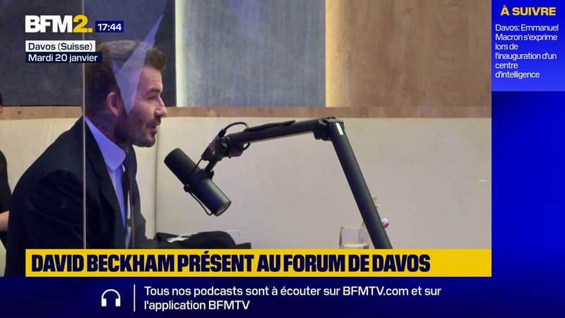David Beckham présent au Forum économique mondial de Davos