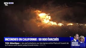 Près de Los Angeles, un violent incendie menace des milliers d'habitations