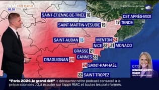 Météo Côte d’Azur: un temps sec mais nuageux, 22°C à Nice et 24°C à Menton