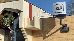 La gare de RER E d'Ozoir-la-Ferrière (Seine-et-Marne), le lundi 4 novembre 2024.