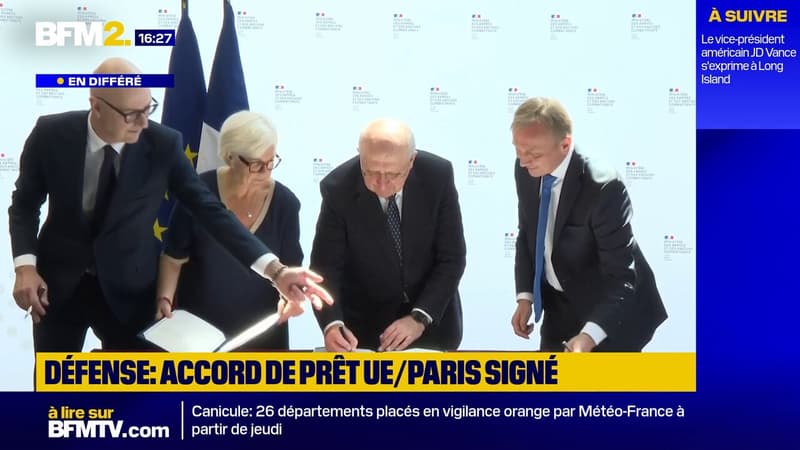 "Un grand jour pour la France": l'UE signe avec Paris un accord de prêt pour la défense de 15,1 milliards d'euros