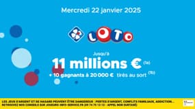 Loto : la cagnotte du 22 janvier 2025 s'élève à 11 millions d'euros, et si vous tentiez de la gagner ? 