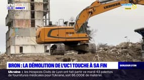 Bron: la démolition du bâtiment UC1 touche à sa fin