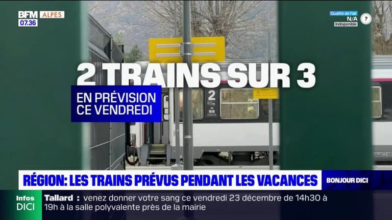 Provence-Alpes-Côte d'Azur: 2/3 des trains pour les fêtes